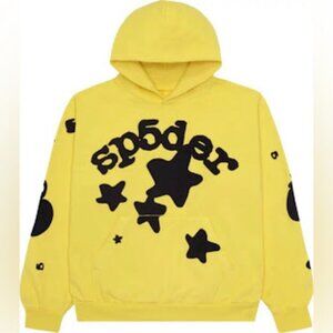Brand New Sp5der Beluga Hoodie in Gold | Size: Large